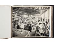 [AVIATION]. SMITH, Edgar B. (1896-1966), photographer. Rare photographic salesman aviation album documenting various airplanes and their construction at the plant of the Travel Air Manufacturing Company of Wichita, Kansas. Ca 1929.