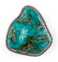 Silver and Turquoise Nugget Pendant