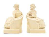 A Pair of Rookwood Pottery Bookends