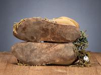 Comanche Beaded Hide Moccasins