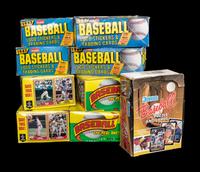A Collection of Assorted 1987 Baseball Card Wax Boxes