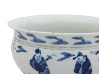 A Chinese Blue and White Porcelain Censer