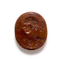 A Neoclassical Agate Intaglio with the Eastern Roman Emperor Anastasius I (431-518)