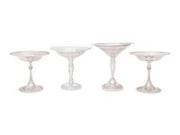 Four American Silver Tazze