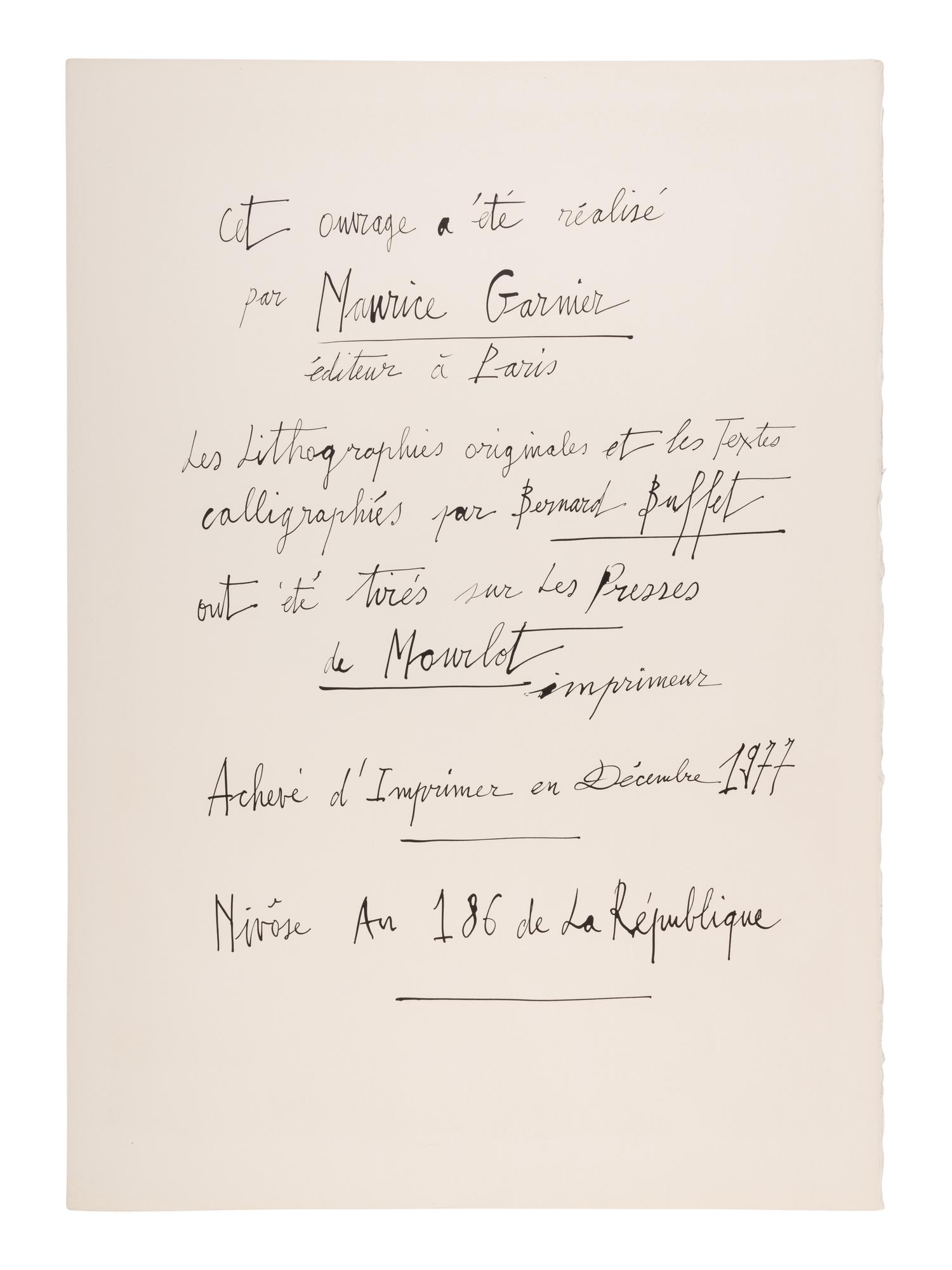 La Révolution Française 1789 (complete portfolio of ten, with text pages and portfolio case), 1977