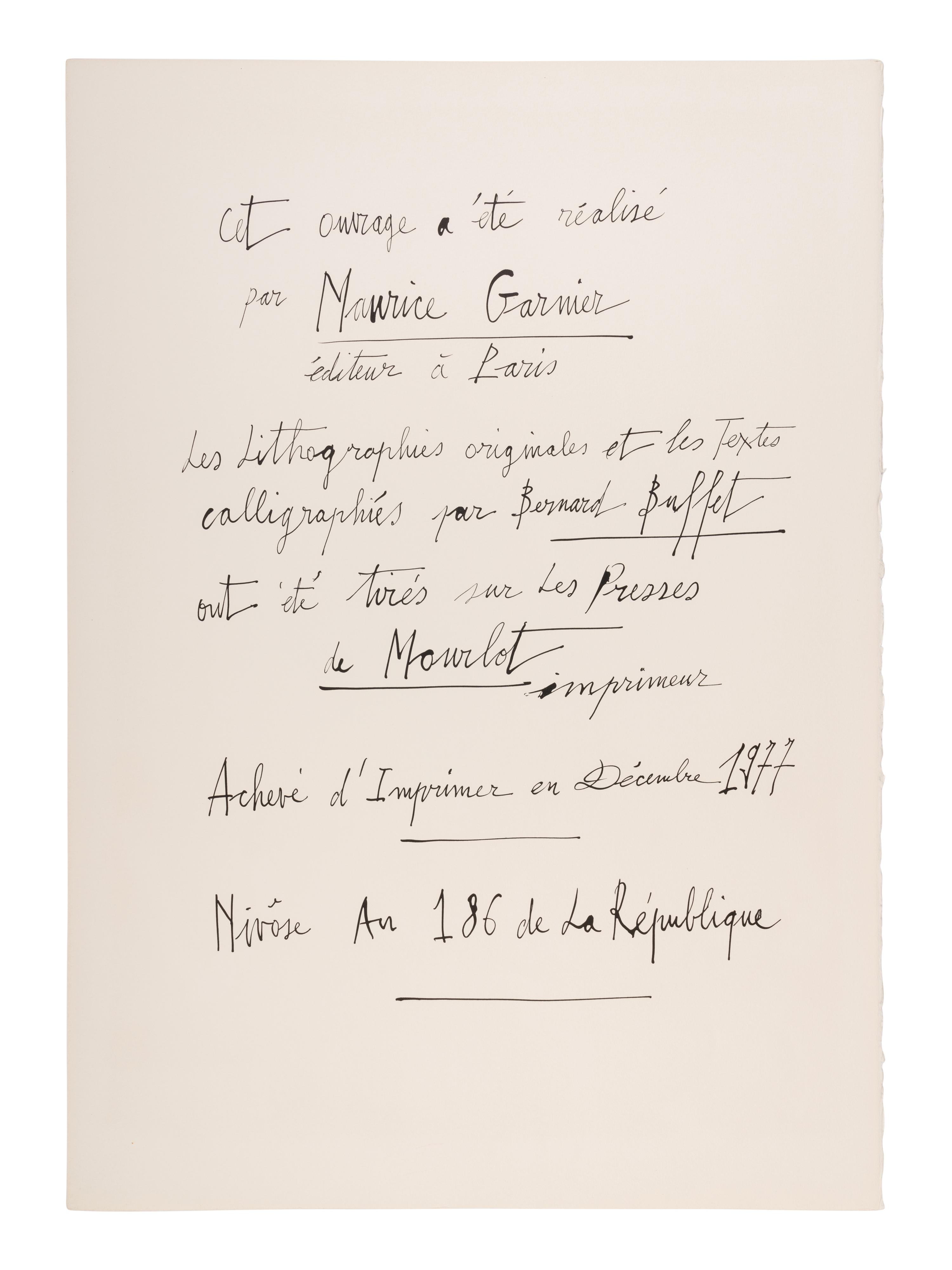 La Révolution Française 1789 (complete portfolio of ten, with text pages and portfolio case), 1977