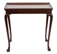 A Georgian Style Mahogany Tea Table Height 29 x width 30 1/2 x depth 20 1/4 inches. — 19TH CENTURY