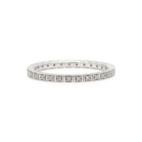 ANNA SHEFFIELD, WHITE GOLD AND DIAMOND 'WHEAT' BAND RING