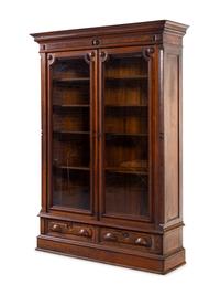 A Victorian Walnut Bookcase