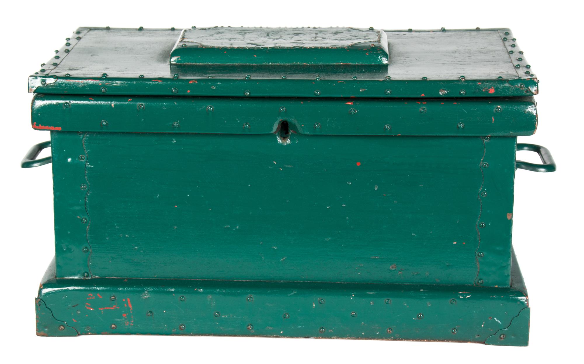 A Collection of Five American Wooden Boxes Height of tallest 11 inches.