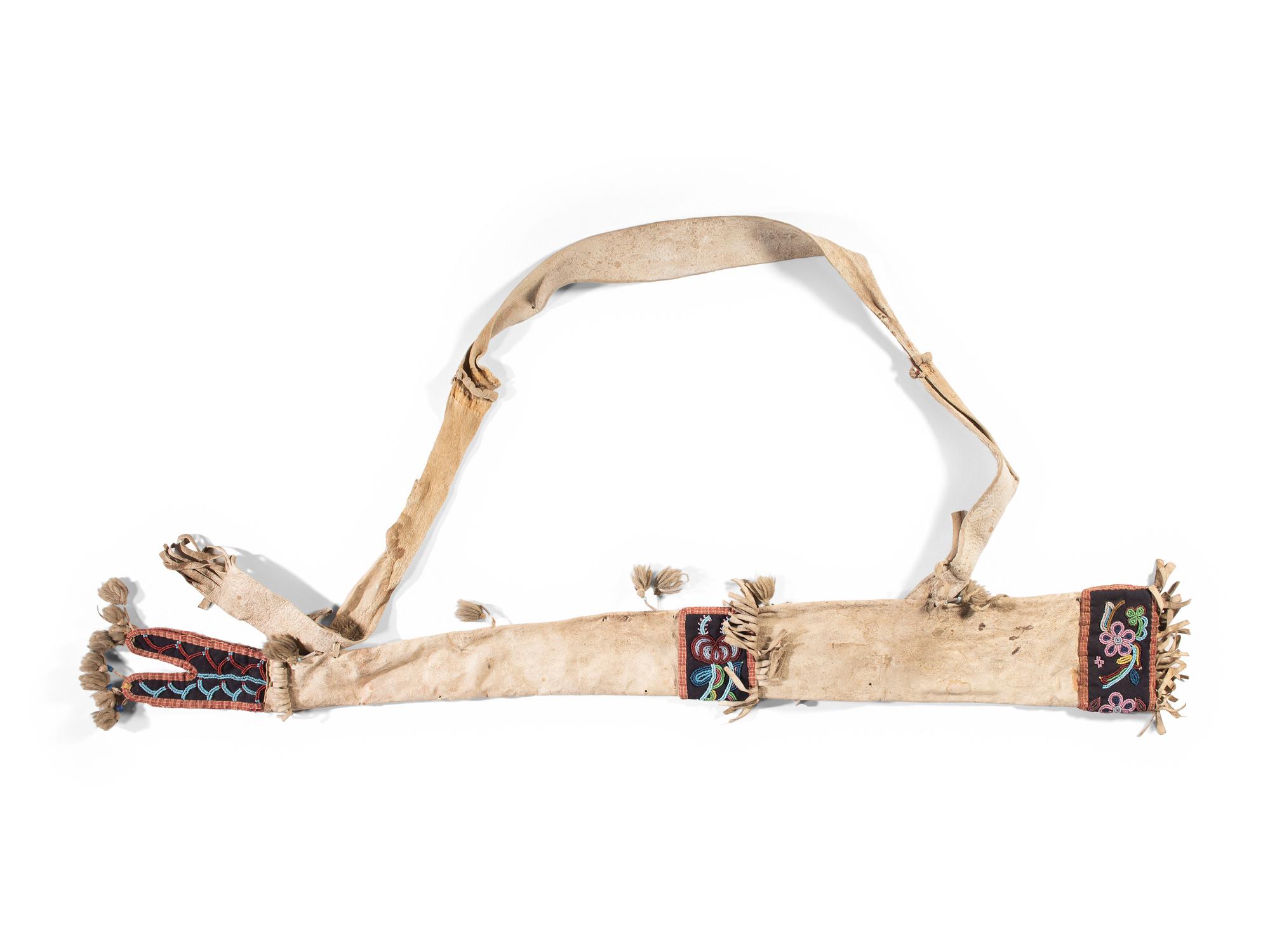 Cree Beaded Hide Rifle Scabbard