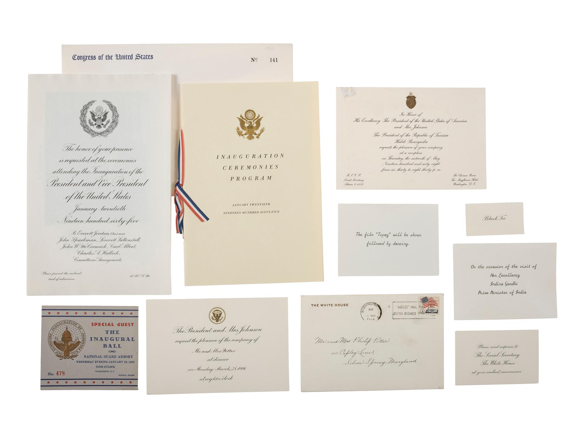 [JOHNSON, Lyndon B. (1908-1973)]. A large group of ephemera related to Johnson's campaigns.