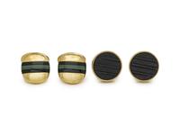 TIFFANY & CO., COLLECTION OF YELLOW GOLD CUFFLINKS