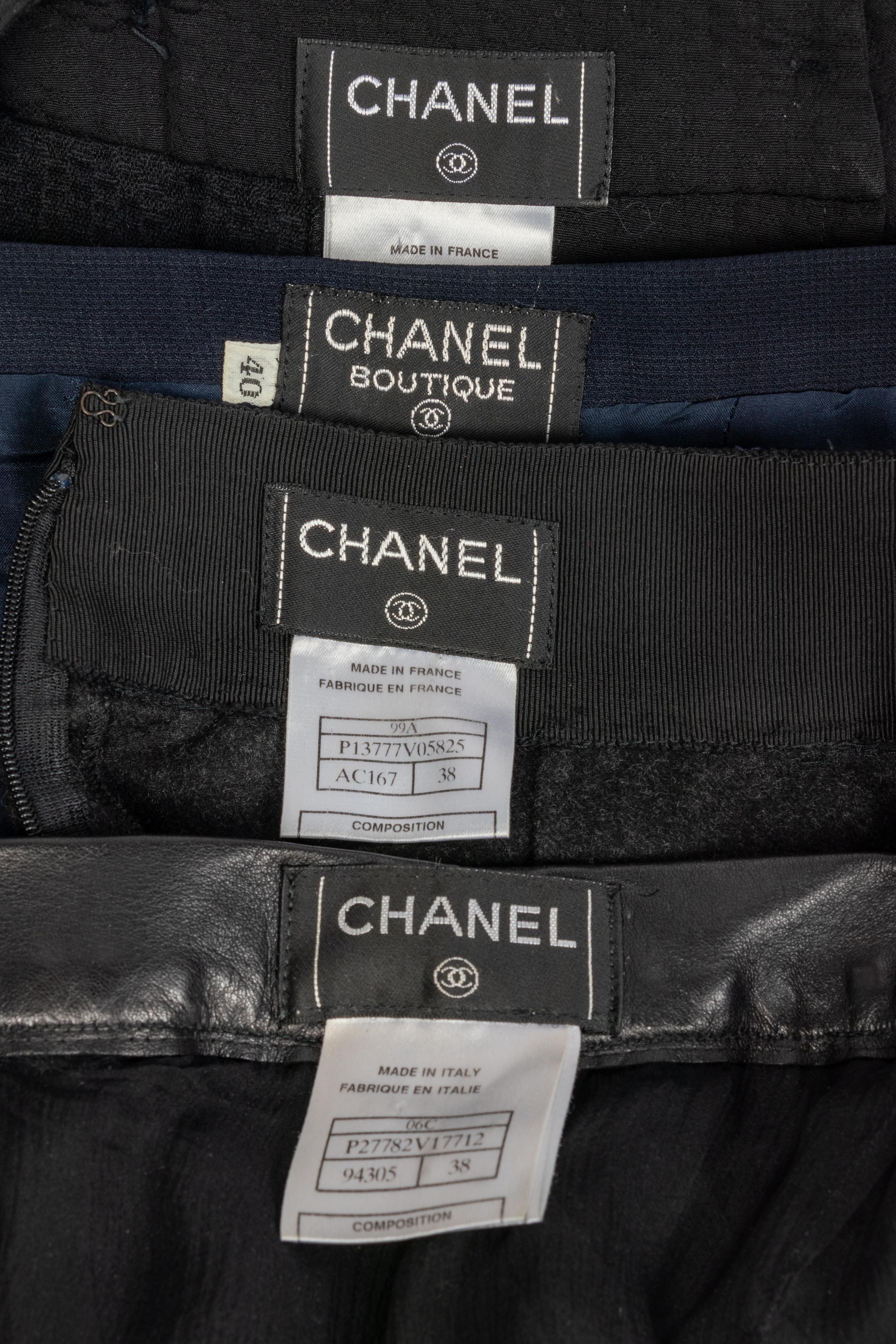 Four Chanel Bottoms: Three Skirts & One Kulot, 1990-2006