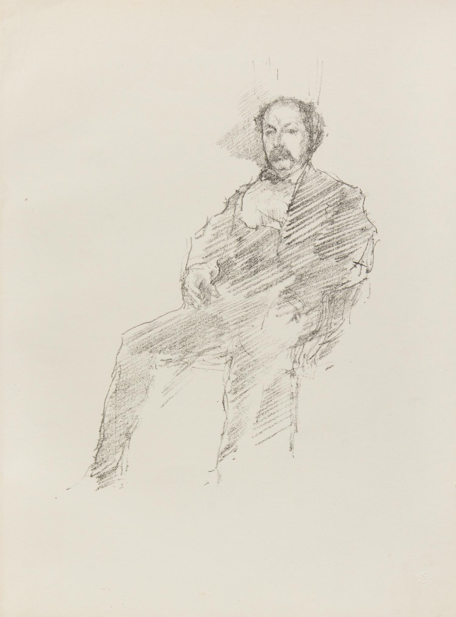James Abbott McNeill Whistler, (American, 1834-1903), a group of 7 lithographs including Firelight – Joseph Pennell, No. 1, 1896 (3); T