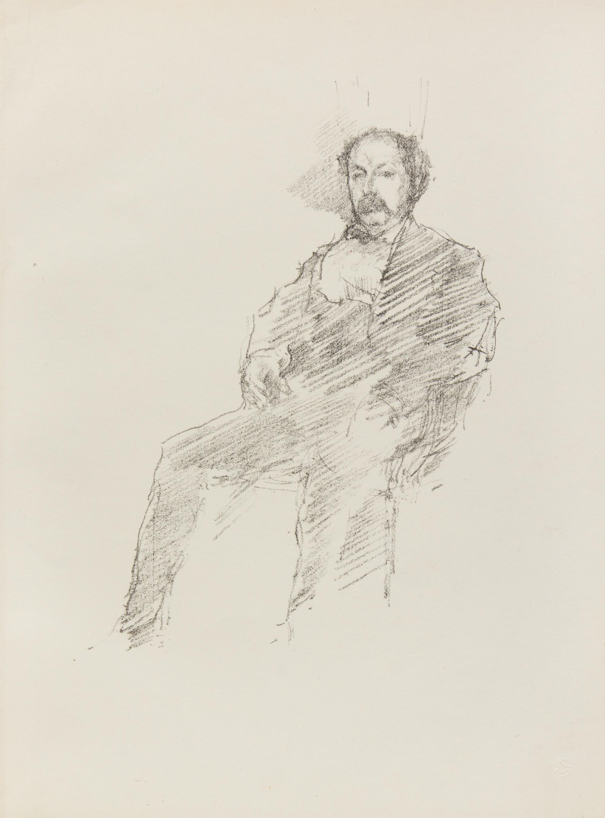 James Abbott McNeill Whistler, (American, 1834-1903), a group of 7 lithographs including Firelight – Joseph Pennell, No. 1, 1896 (3); T