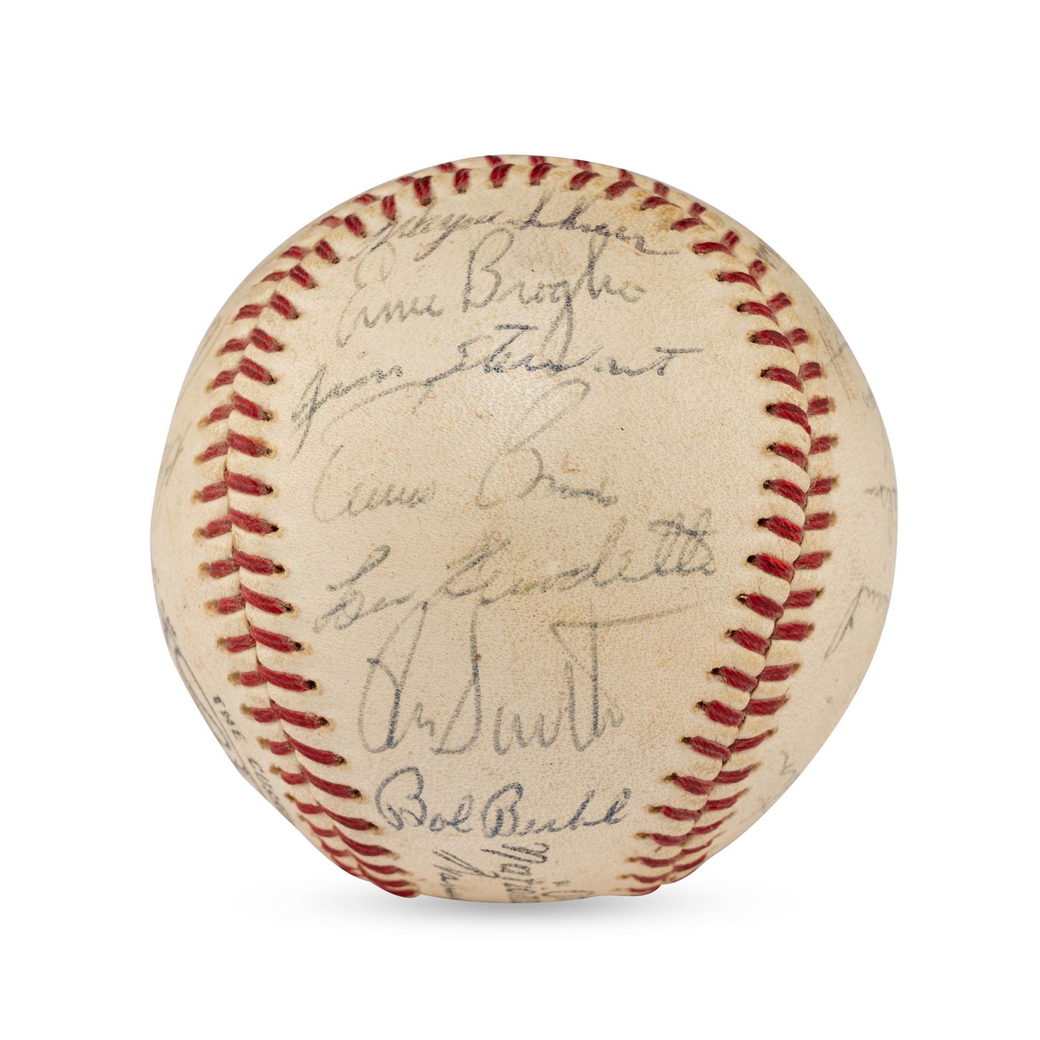 A 1964 Chicago Cubs Team Signed Autograph Baseball