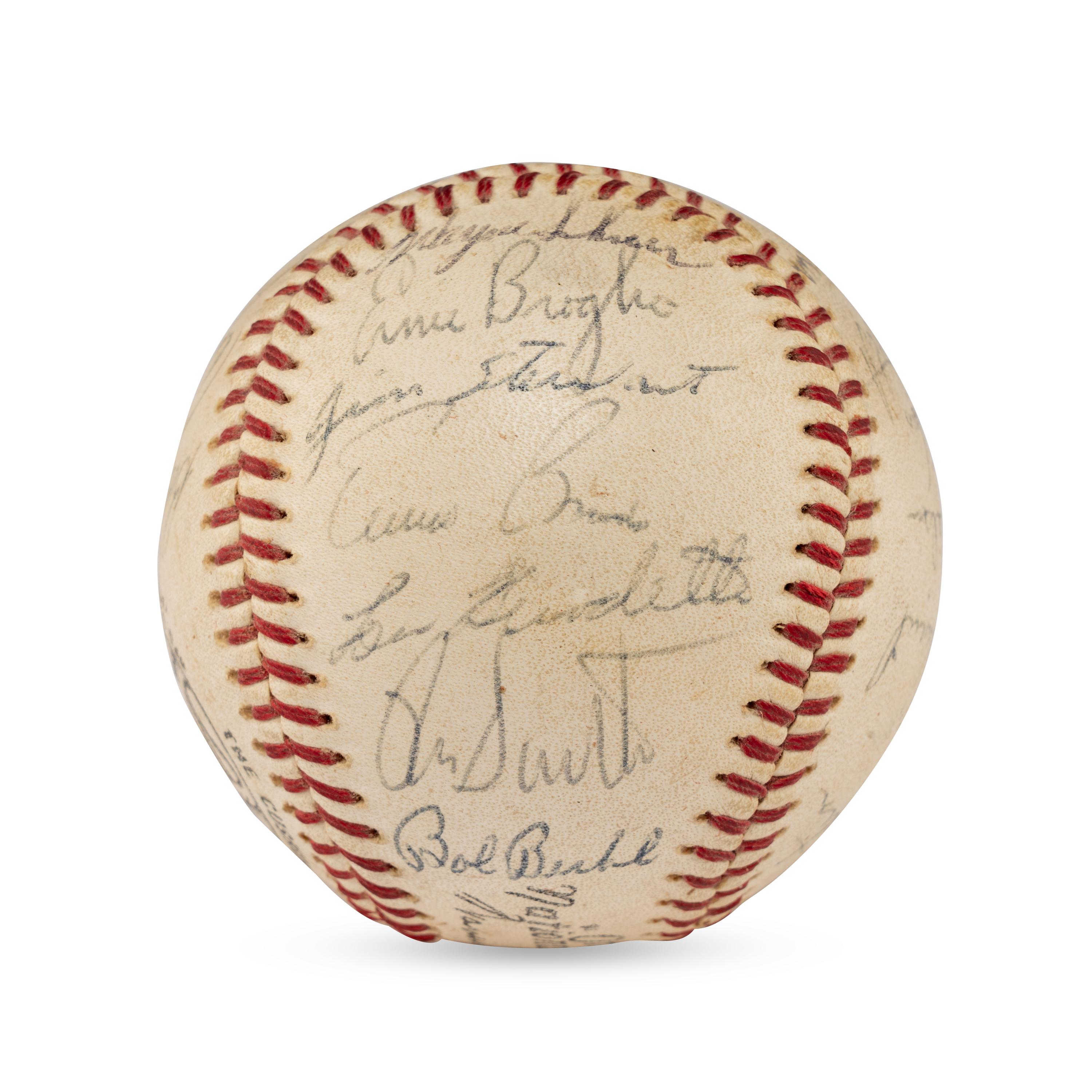 A 1964 Chicago Cubs Team Signed Autograph Baseball