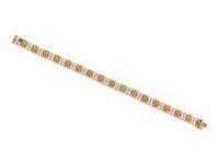 BICOLOR GOLD AND DIAMOND BRACELET