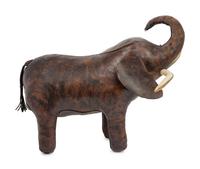 A Leather Elephant Foot Stool Attributed to Omersa and Co.