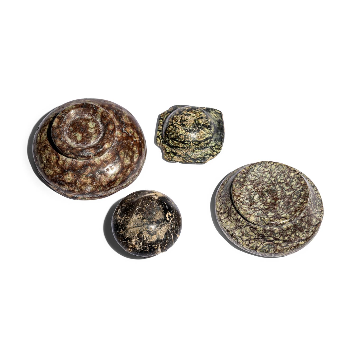 One Egyptian and Three Minoan Stone Bowls