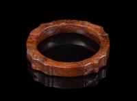 A Jade Bangle Diameter overall 3 1/2 inches.