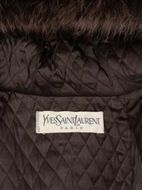 Yves Saint Laurent Haute Couture Suede Jacket with Racoon Trim, Fall 1983