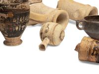 Seventeen Greco-Roman Fragmentary Vessels and Oil Lamps