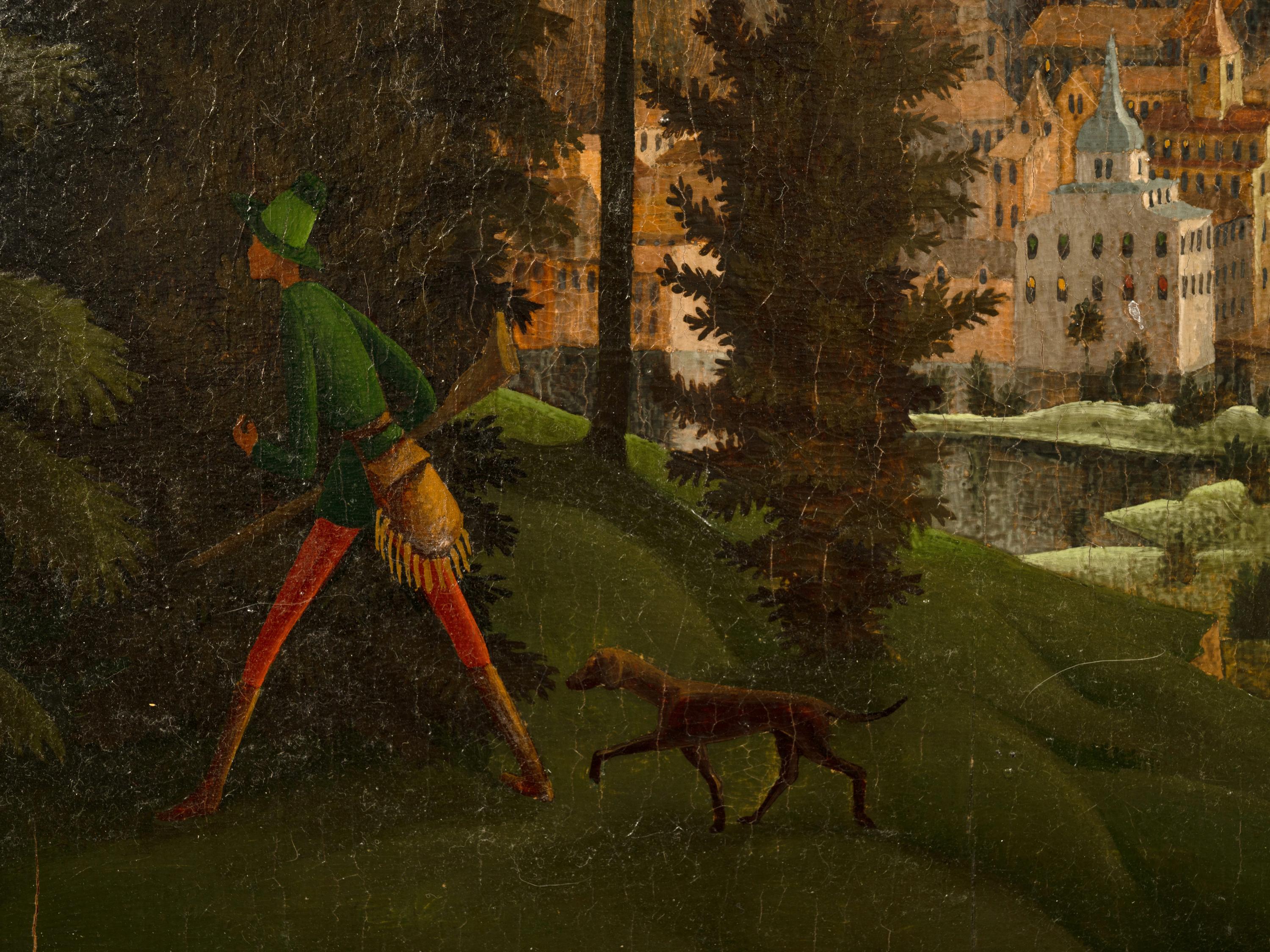 Landschaft mit Jäger