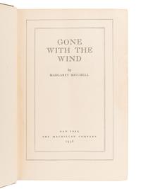 MITCHELL, Margaret (1900-1949). Gone with the Wind. New York: The Macmillan Company, 1936.