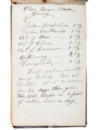 [CIVIL WAR]. "Battery and Entrenchment" notebook identified to George Davis, possibly of the 34th Pennsylvania Infantry.
