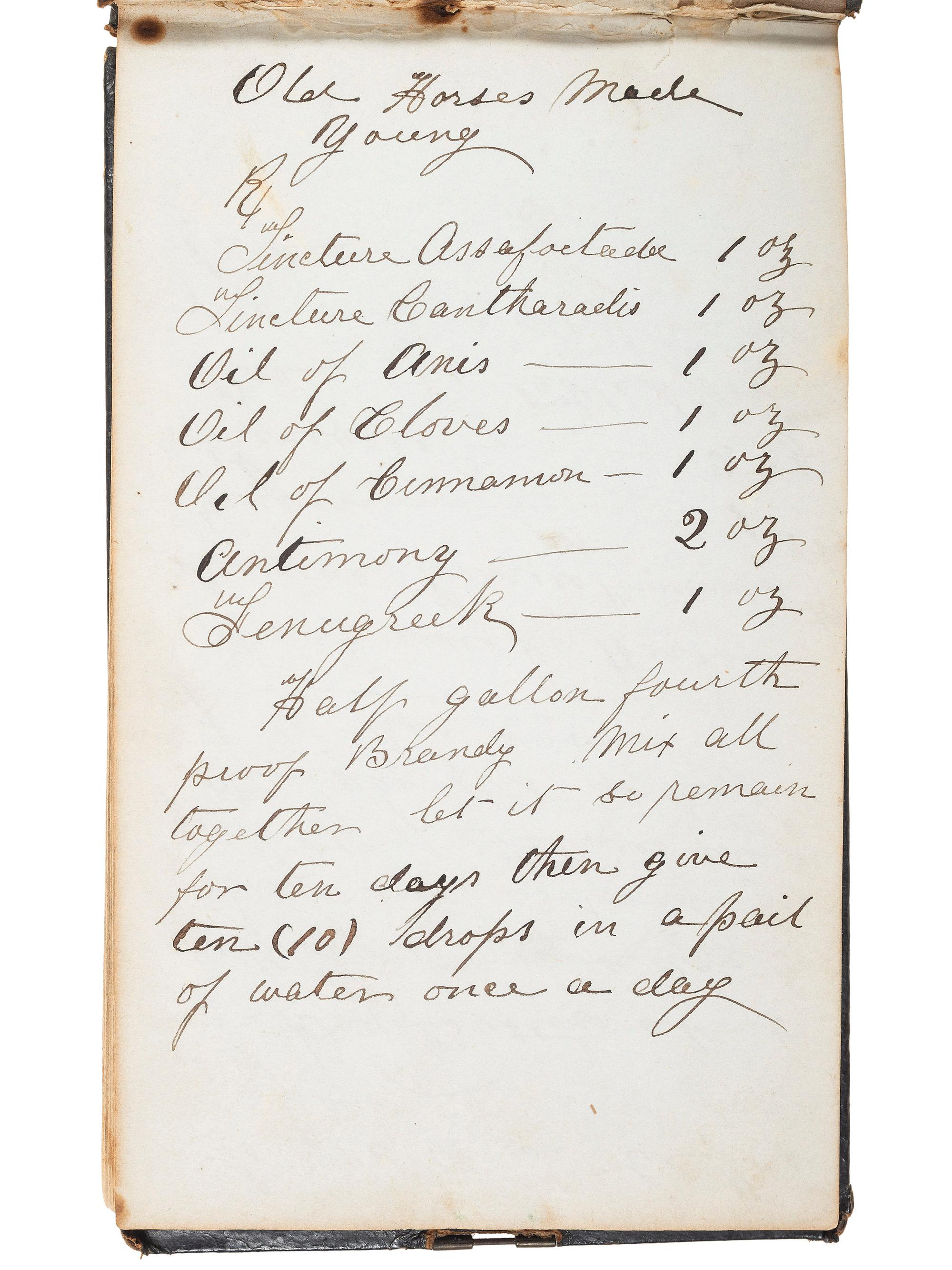 [CIVIL WAR]. "Battery and Entrenchment" notebook identified to George Davis, possibly of the 34th Pennsylvania Infantry.