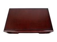 A Karl Springer Chinese Cube Red Lacquer Coffee Table — 20TH CENTURY