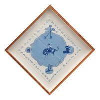 Vintage Western Handkerchief, Framed