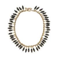 Mish, White Gold, Onyx, Diamond, and Cultured Pearl Necklace