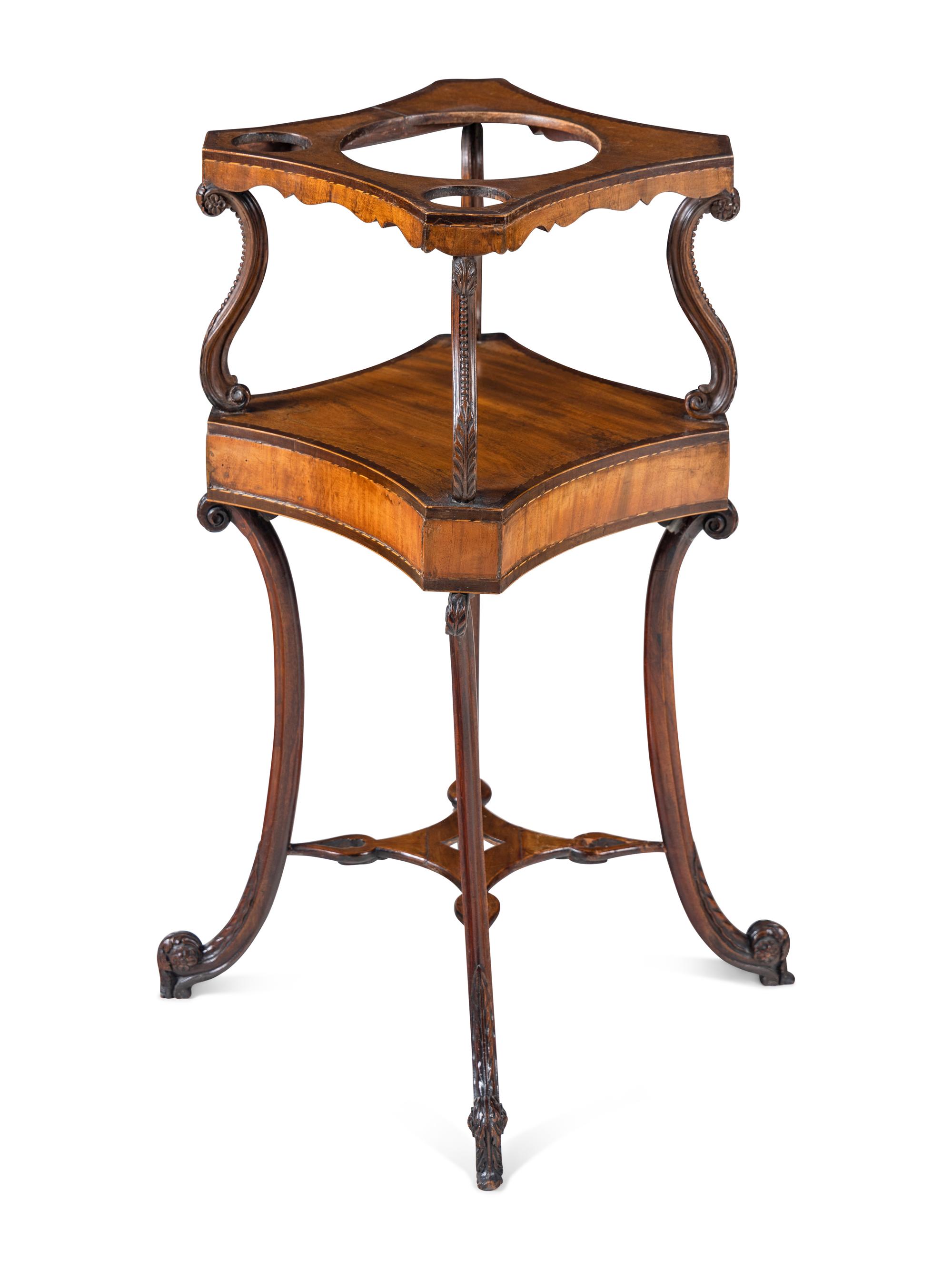 An English Mahogany Wash Stand
