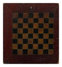 Five Paint Decorated Checkerboards