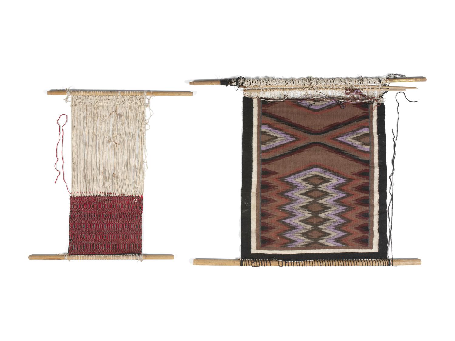 Navajo Loom and Weaving Sampler