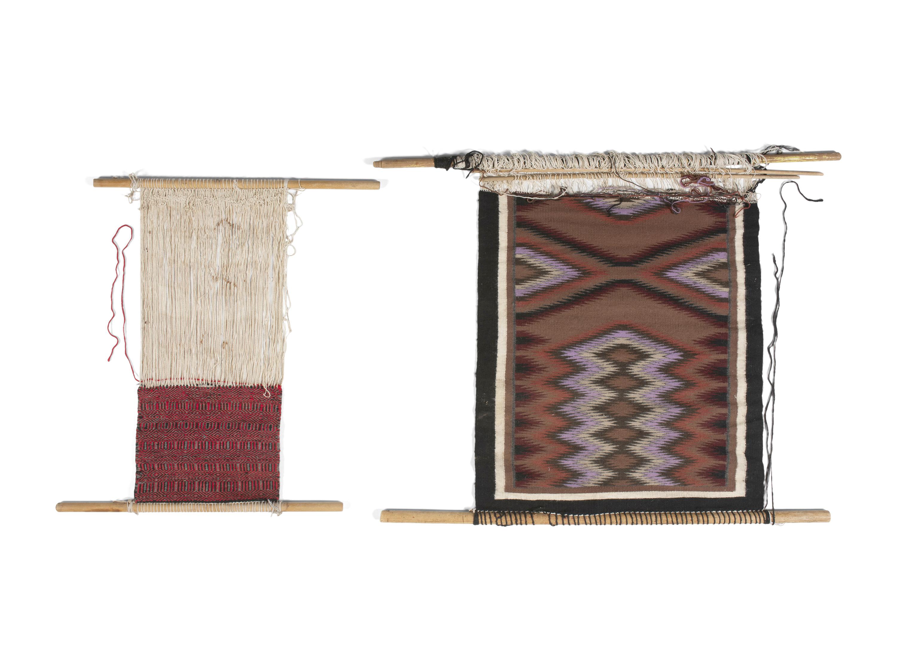 Navajo Loom and Weaving Sampler