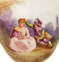 A Pair of French Sevres Style Porcelain and Champleve Vases — 19TH/20TH CENTURY