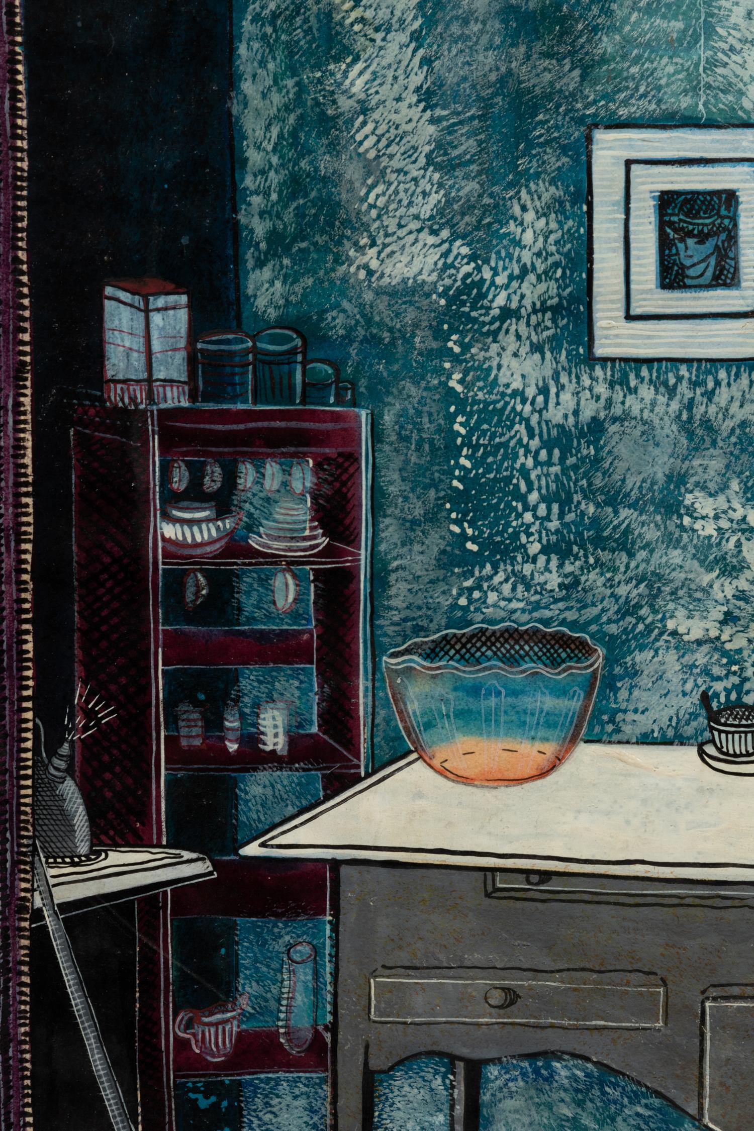 Untitled (Interior with Red Barrel)