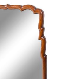 A Queen Anne Style Walnut Mirror
