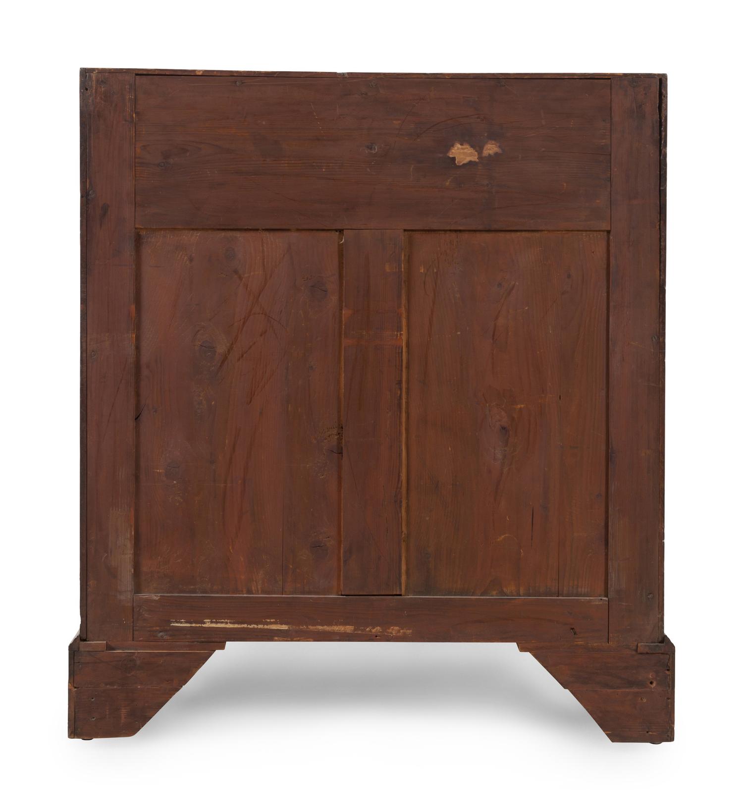 A George III Mahogany Slant-Front Bureau