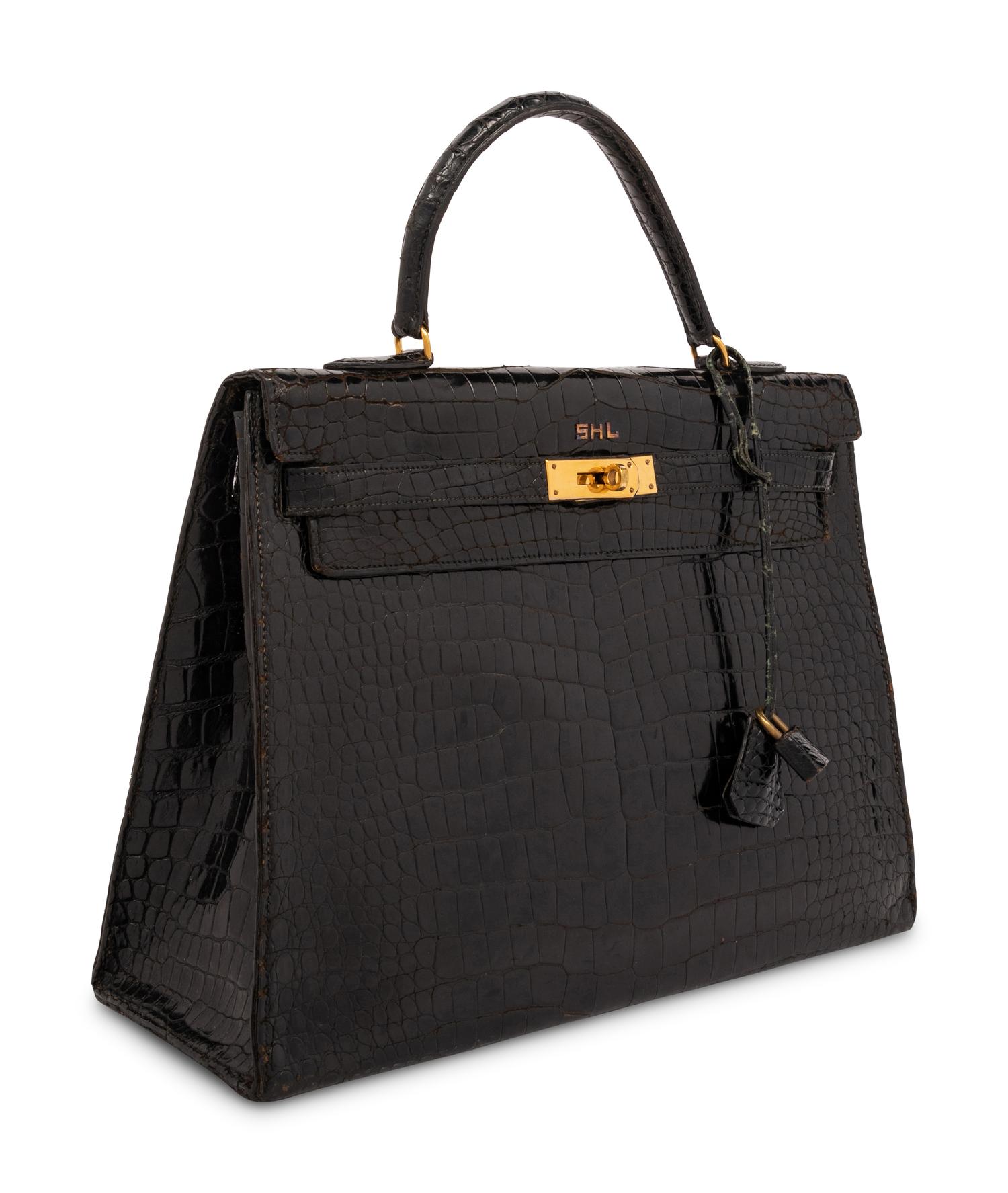 Hermès Kelly 35 Shiny Crocodile, c.1950