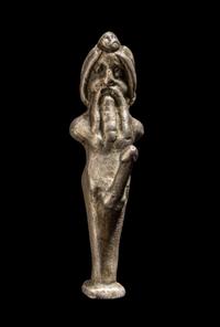 A Roman Silver Herm of Priapus