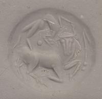 A Minoan Banded Agate Lentoid with an Acrobat Leaping Over a Bull