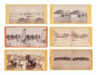 [CIVIL WAR]. 32 stereoviews of Charleston and Ft. Sumpter, many including artillery.