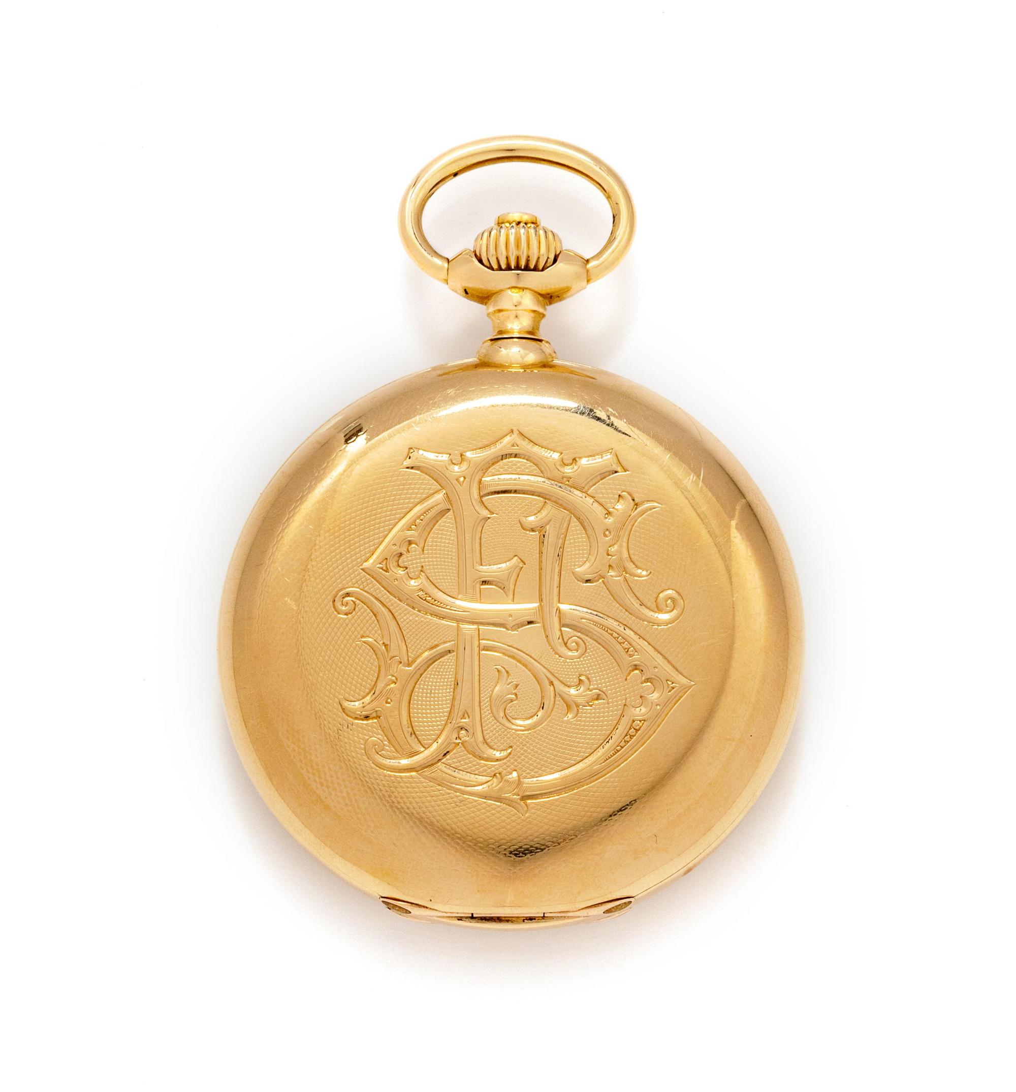 Yellow Gold Hunter Case Pocket Watch