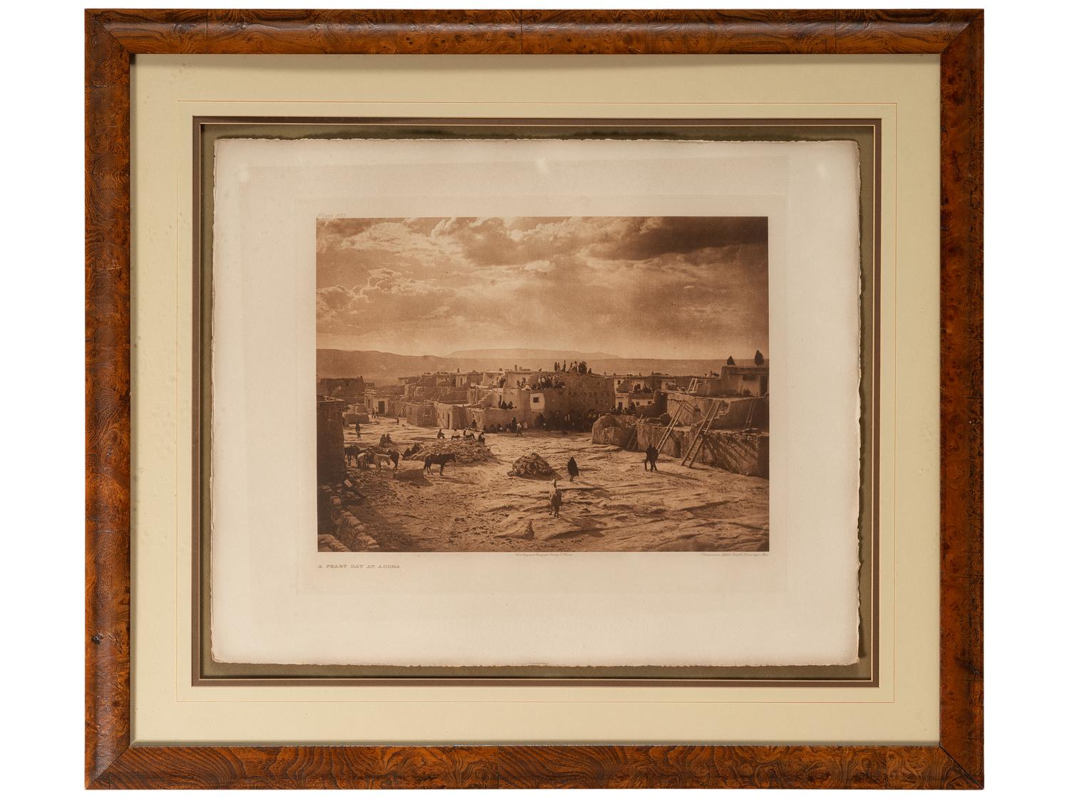 CURTIS, Edward (1868-1952). Feast Day at Acoma (plate 565, portfolio 16)