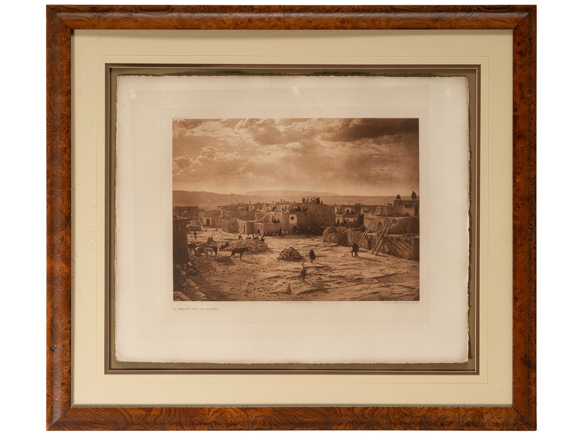 CURTIS, Edward (1868-1952). Feast Day at Acoma (plate 565, portfolio 16)